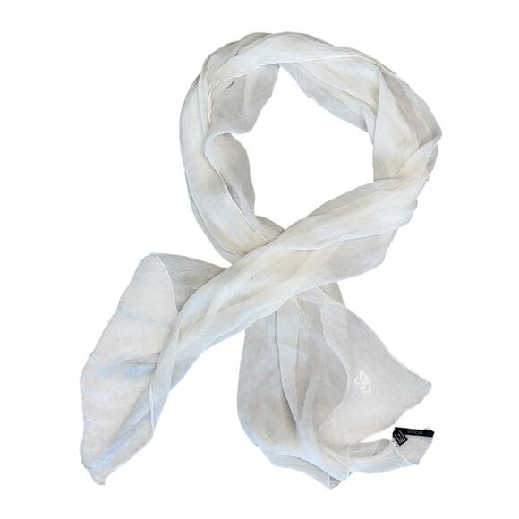 GUCCI Women’s Ivory Sheer Scarf - Picture 1 of 9